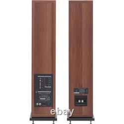 Pair Elipson Horus 11F BT Active Bluetooth Floor Standing Speakers In Light Wood