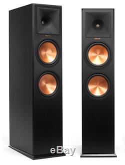 Pair Floor Standing Speakers Klipsch Rp-280f Rp-280 F Brand New! Warranty Ebony