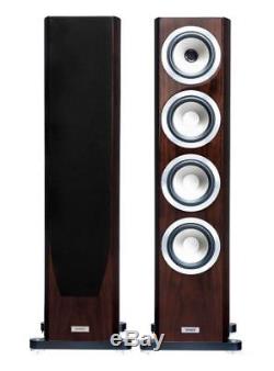 Pair Floor Standing Speakers Tannoy Precision 6.4 Brand New Warranty Hg Walnut