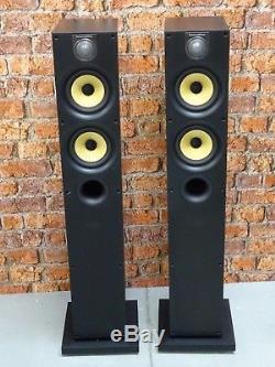 Pair Of Bowers & Wilkins B&W 684 S2 Bi-Wire Black Floor Standing Loud Speakers