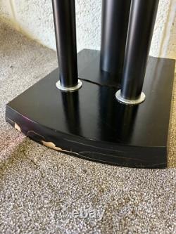 Pair Of High End Sand Filled Heavy Duty Speaker Stands With Floor Spikes