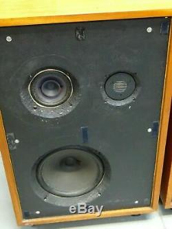 Pair Of Large Revox Vintage Floor Standing Loud Speakers + Connecting Cables