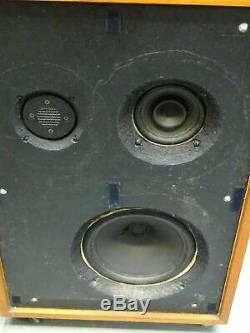 Pair Of Large Revox Vintage Floor Standing Loud Speakers + Connecting Cables