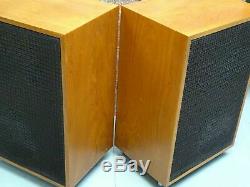 Pair Of Large Revox Vintage Floor Standing Loud Speakers + Connecting Cables