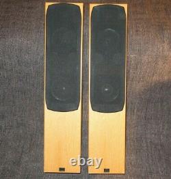Pair Of Monitor Audio Silver S6 Floor Standing Speakers in Beech