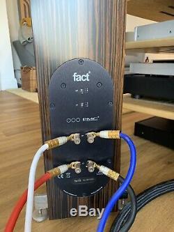 Pair Of PMC FACT 8 Bi-Wire Floor Standing Speakers Tiger Ebony