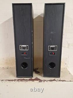 Pair Skytronic Black Floor Standing Tower Speakers 3-Way 180W 6 OHMS