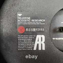 Pair of 2x Teledyne Acoustic Research AR 94FR02883 passive loudspeaker enclosure