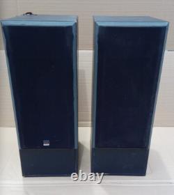 Pair of Bowers Wilkins B&W DM570 Floor Standing Stereo Speakers Vintage Grilles