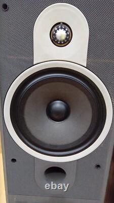 Pair of Bowers Wilkins B&W DM570 Floor Standing Stereo Speakers Vintage Grilles