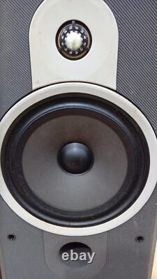 Pair of Bowers Wilkins B&W DM570 Floor Standing Stereo Speakers Vintage Grilles