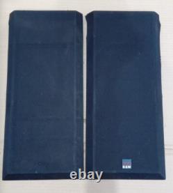 Pair of Bowers Wilkins B&W DM570 Floor Standing Stereo Speakers Vintage Grilles