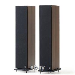 Pair of Elipson HORUS 11F 120W 2.5Way Floorstanding Bass Reflex Speaker Walnut