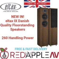Pair of Eltax Monitor IX Floorstanding 260W Speakers in Walnut FREE Delivery