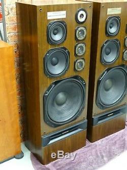 Pair of Massive Size Kenwood LS-P9300 Vintage Hi Fi Floor Standing Loud Speakers