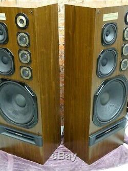 Pair of Massive Size Kenwood LS-P9300 Vintage Hi Fi Floor Standing Loud Speakers