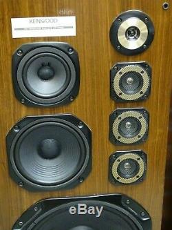 Pair of Massive Size Kenwood LS-P9300 Vintage Hi Fi Floor Standing Loud Speakers