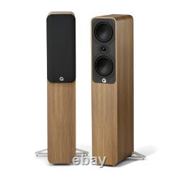 Pair of Q Acoustics Q 5040 Floorstanding Speakers Loudspeakers in Holme Oak