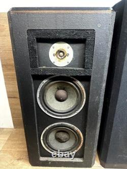 Pair of Teledyne Acoustic Research AR94ER Floor Standing Speakers Black Wired