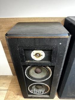 Pair of Teledyne Acoustic Research AR94ER Floor Standing Speakers Black Wired