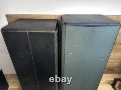 Pair of Teledyne Acoustic Research AR94ER Floor Standing Speakers Black Wired