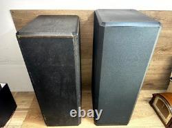 Pair of Teledyne Acoustic Research AR94ER Floor Standing Speakers Black Wired