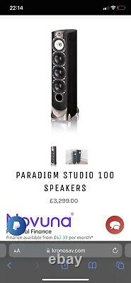 Paradigm 100v5 floorstanding speaker