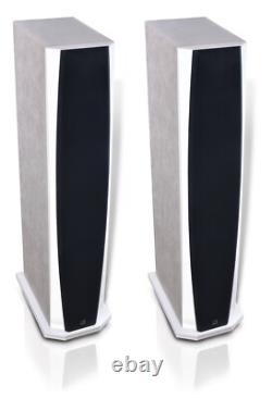 Phonar Veritas p4 Next, 2.5-way floor standing speakers in White/Grey Alcantara