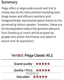 Piega Classic 40.2 Floor Standing Speakers Immaculate Condition RRP £4,399