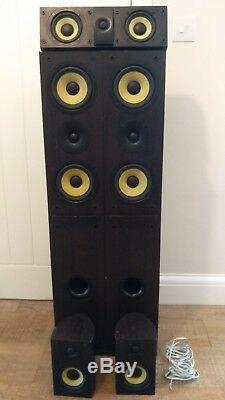 Pioneer S-H320V-W Floor Standing Speakers 100W 5 Surround System + 2 Cables
