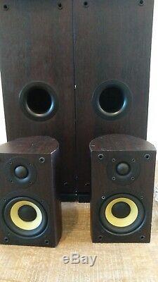 Pioneer S-H320V-W Floor Standing Speakers 100W 5 Surround System + 2 Cables