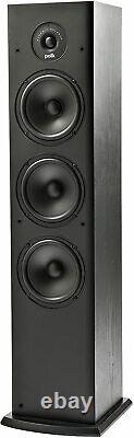 Polk Audio T50 Tall Floor Standing Hifi Speakers 4 Way Speaker System Black