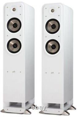 Polk Signature S55E Floorstanding Tower Speakers White (Pair)