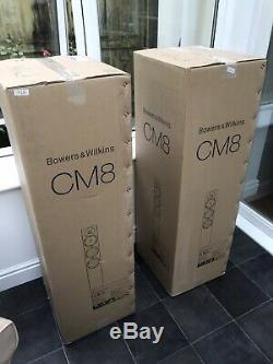 Pristine! Boxed B&W CM8 Bowers & Wilkins 150W Floor Standing Speakers Audiophile