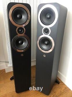 Q ACOUSTICS 3050i CARBON BLACK FLOOR STANDING SPEAKER 2-WAY REFLEX SPEAKERS PAIR