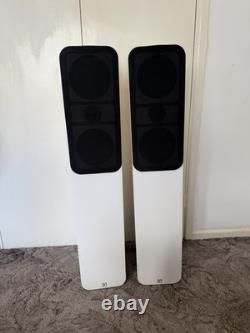 Q Acoustics 3050 Floor Standing Speakers Gloss White Pair