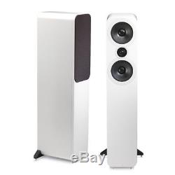 Q Acoustics 3050 Floorstanding Speakers Pair (Gloss White) QA3058 NEW