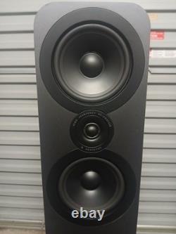 Q Acoustics 3050 walnut floor standing speaker pair