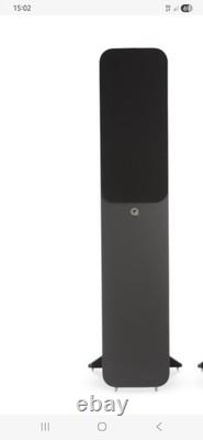 Q Acoustics 3050 walnut floor standing speaker pair