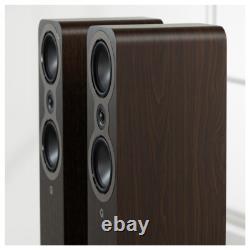 Q Acoustics 3050c Floorstanding Speakers Claro Walnut