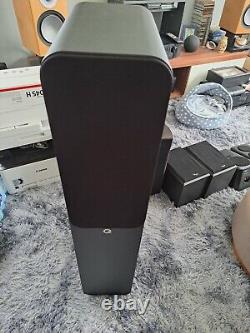 Q Acoustics 3050i 2x Floor Standing Tower Speakers Cinema HiFi Graphite Grey x2