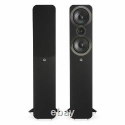 Q Acoustics 3050i Floor Standing Speakers Pair CARBON BLACK QA3556 B1 GRADE
