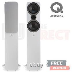 Q Acoustics 3050i Floorstanding Speakers Arctic White OPEN BOX DEAL
