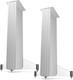 Q Acoustics Concept 20 Speakers Floor Stands Pair Gloss White- Fixed Height