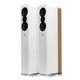 Q Acoustics Concept 500 Large Floor standing Speakers White and Light Oak