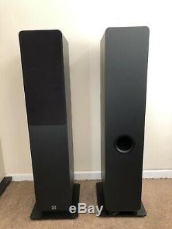 Q Acoustics Floor Standing Speakers, Yamaha R-N602 Amplifier and QED XT40 Cable