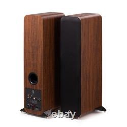 Q Acoustics M40 HD Wireless Music System Active Floor Standing Speakers Walnut