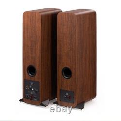 Q Acoustics M40 HD Wireless Music System Active Floor Standing Speakers Walnut