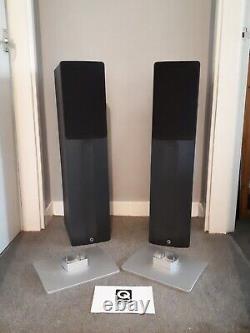 Q Acoustics Model 1030 Black Floor Standing Speakers Original Boxes