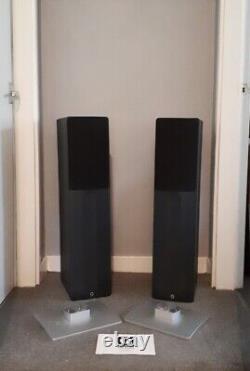 Q Acoustics Model 1030 Black Floor Standing Speakers Original Boxes